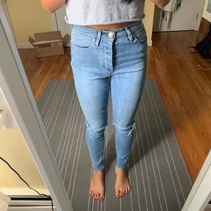 BDG High Rise Ripped Skinny Jeans